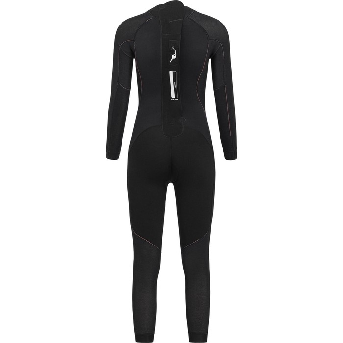 2024 Orca Womens Vitalis Hi-Vis Back Zip Open Water Swim Wetsuit NN674601 - Black